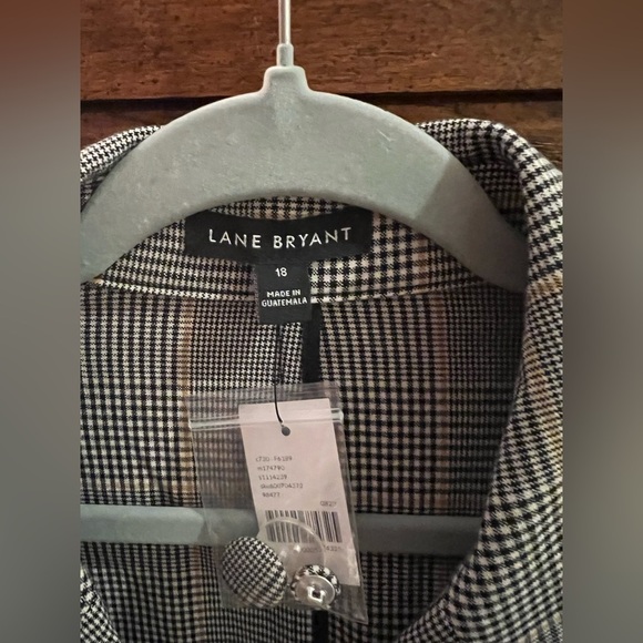 NWT Lane Bryant Double Breasted Plaid Blazer in Bastille Plaid Sz 18 - Picture 7 of 13